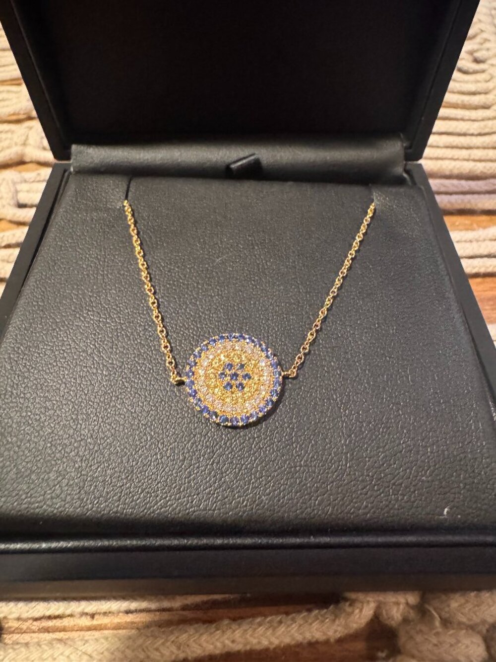 NEW IN BOX Sapphire and 14K gold Bracelet - Picture 3 of 6